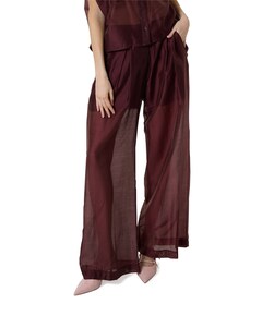 dames pantalon bordeaux
