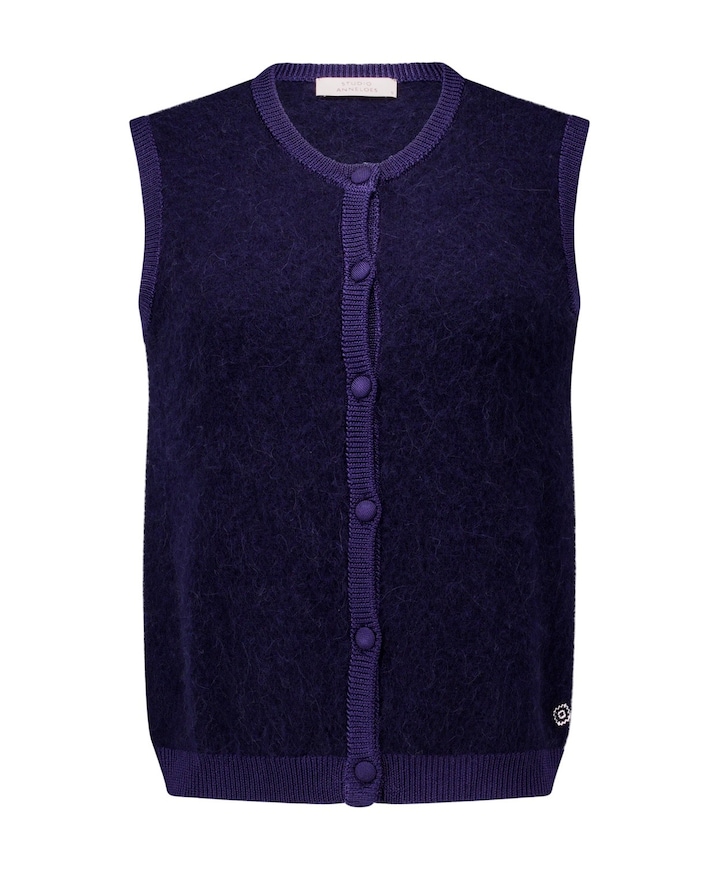 Dames gilet blauw