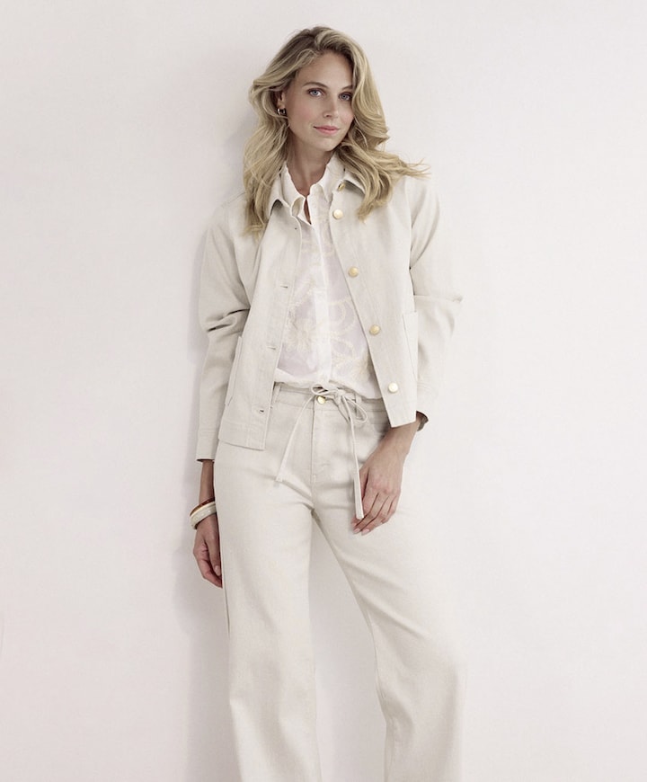 Dames jas beige