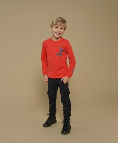 Jongens longsleeve rood