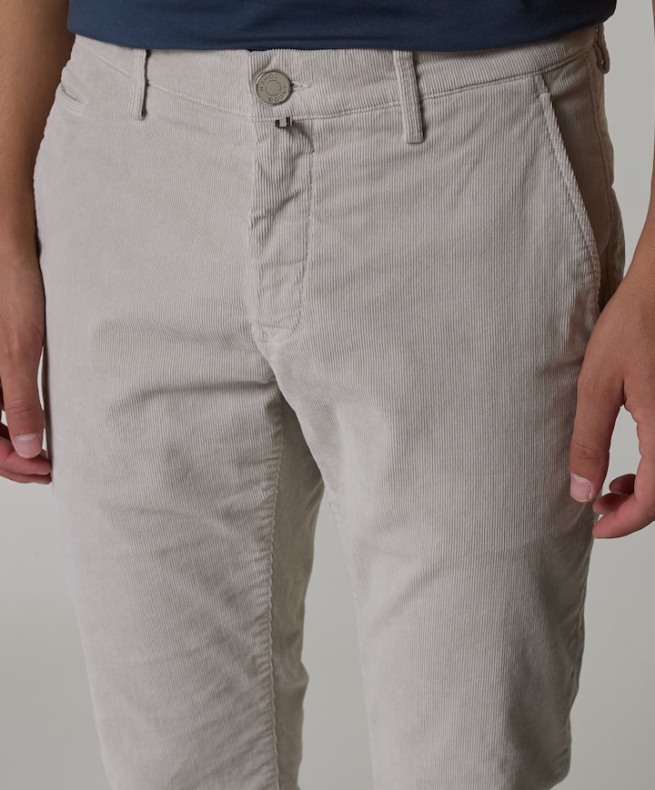 Bobby Slim Fit heren broek grijs