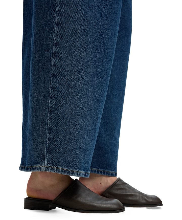 SLWBARREL LOOSE NANET MID BLUE HW J dames jeans blauw