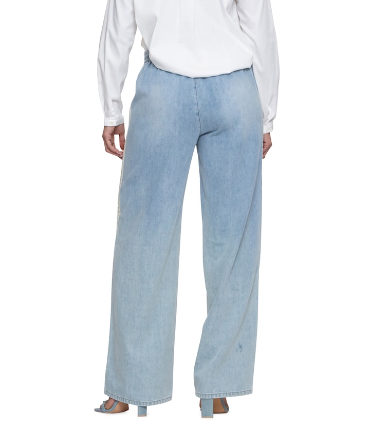 Jogdenim dames jeans blauw