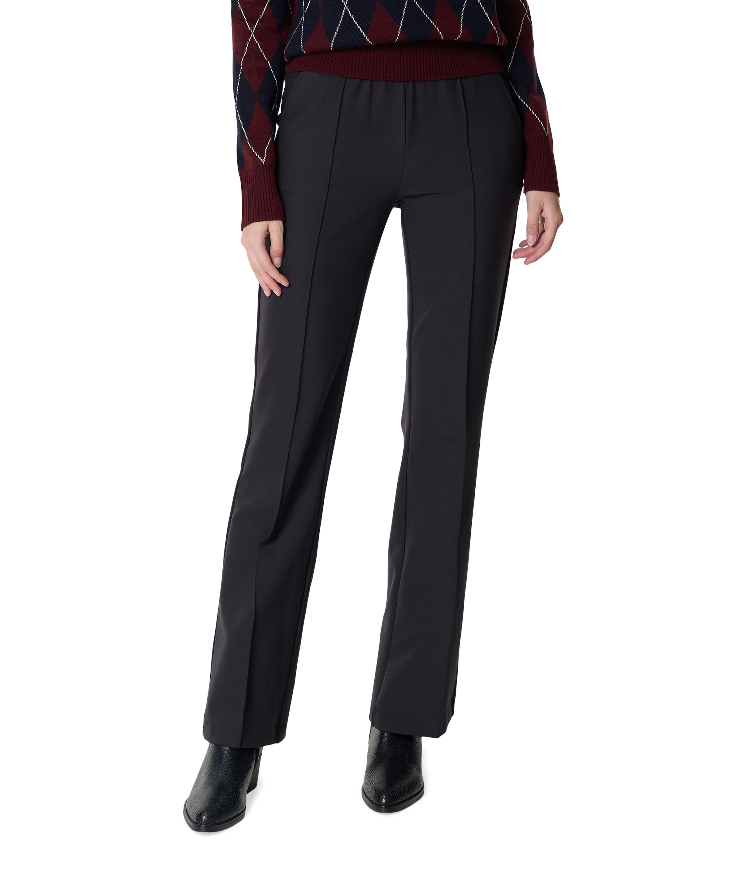 Jenny Wide Flared dames broek blauw