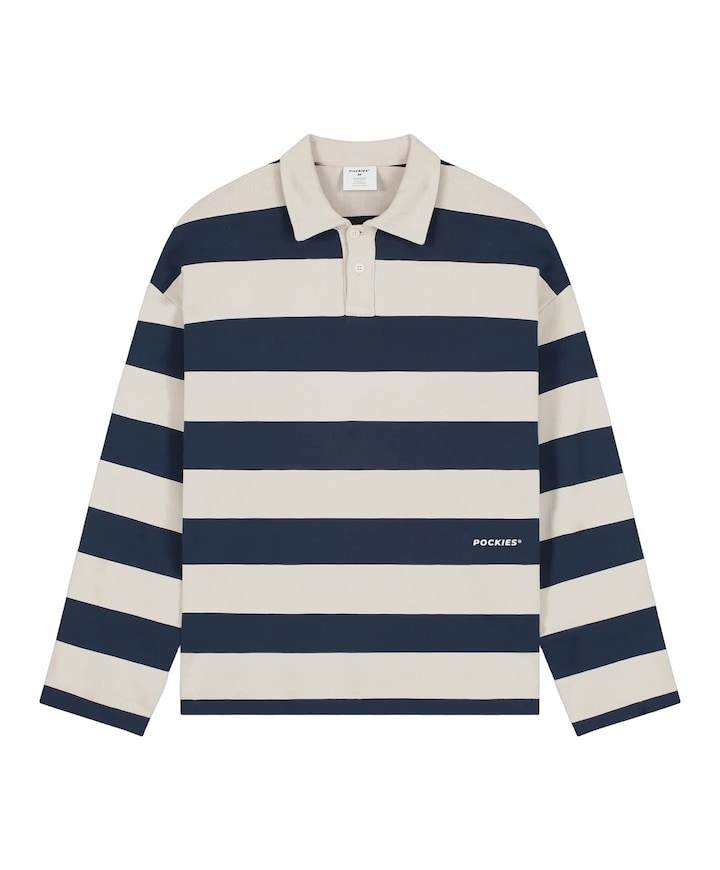 Heren polo blauw