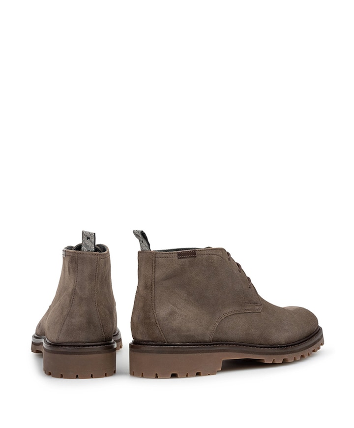heren veterboots beige
