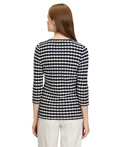 Dames longsleeve blauw