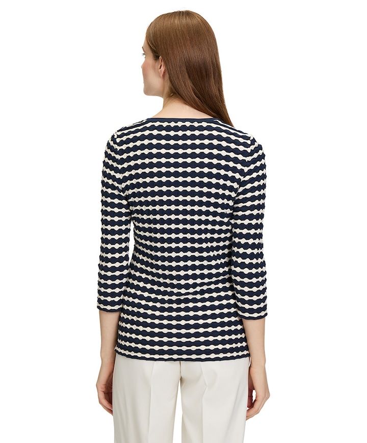 Dames longsleeve blauw