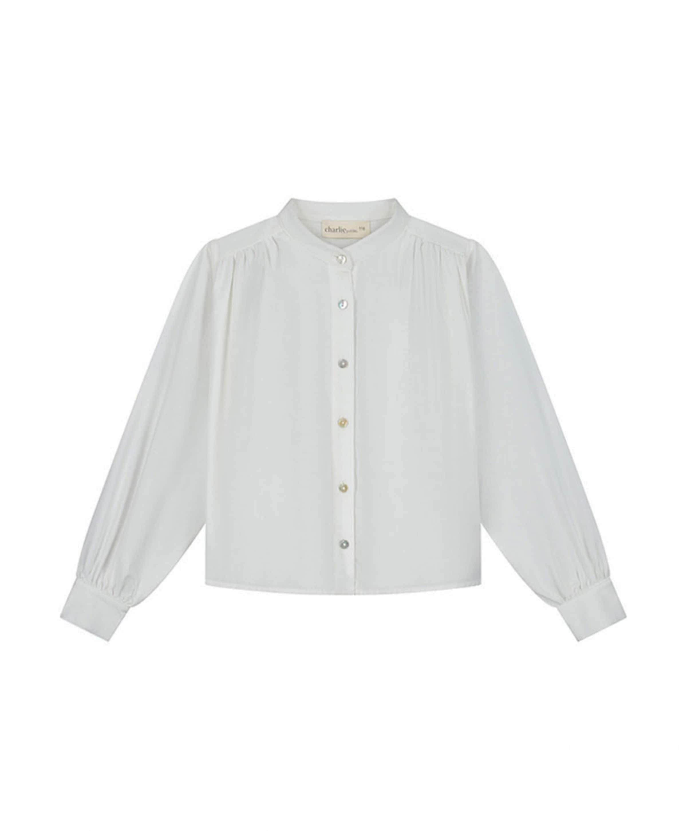 Meisjes blouse lange mouw wit