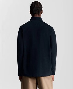 Heren overhemd lange mouw blauw