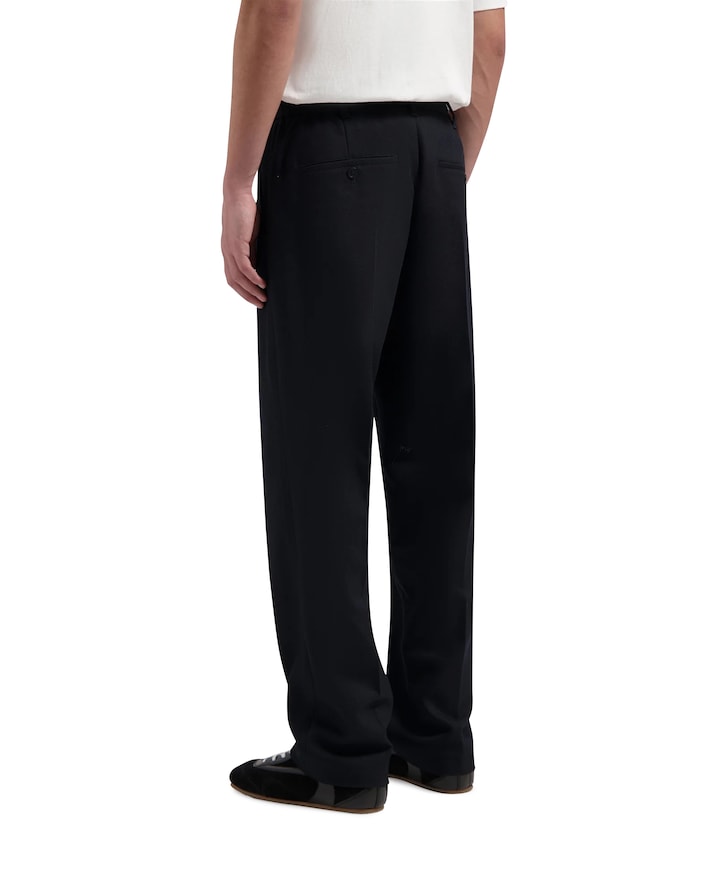 OLAF Regular Twill Pleated Chino's heren broek zwart