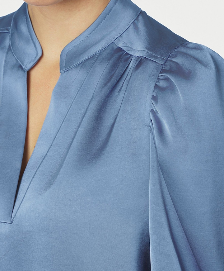 Dames blouse blauw