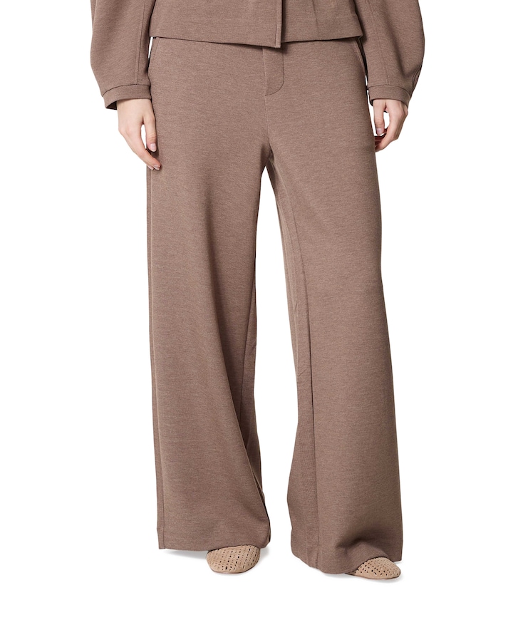 GincetteIW Melange dames broek bruin