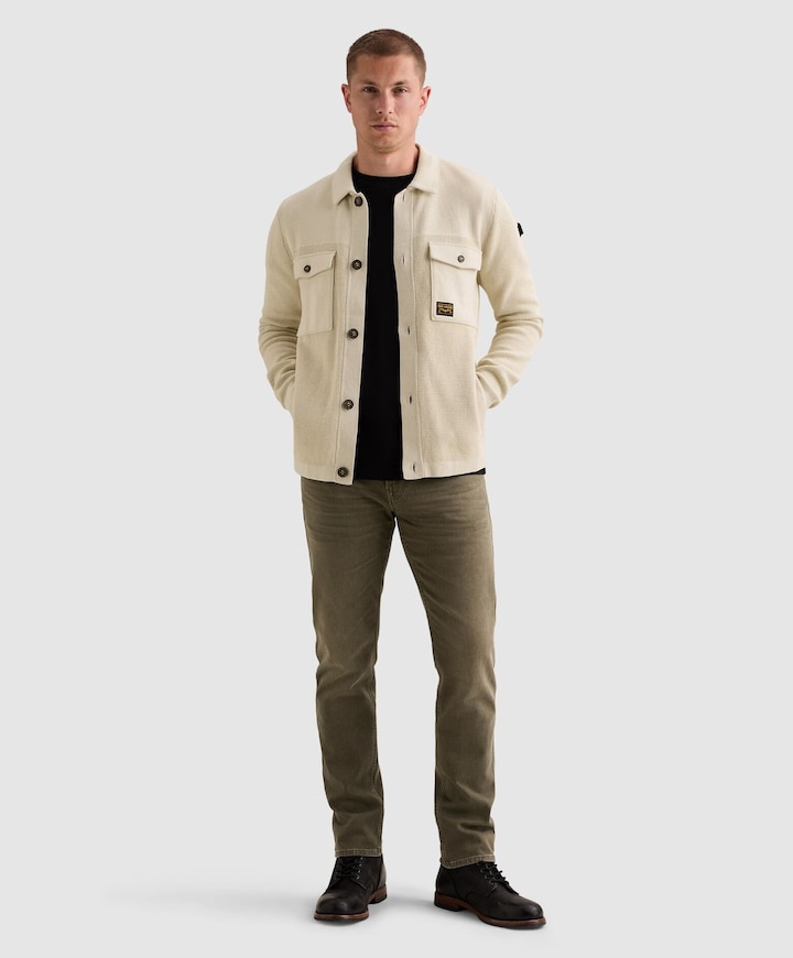 Heren overshirt ecru