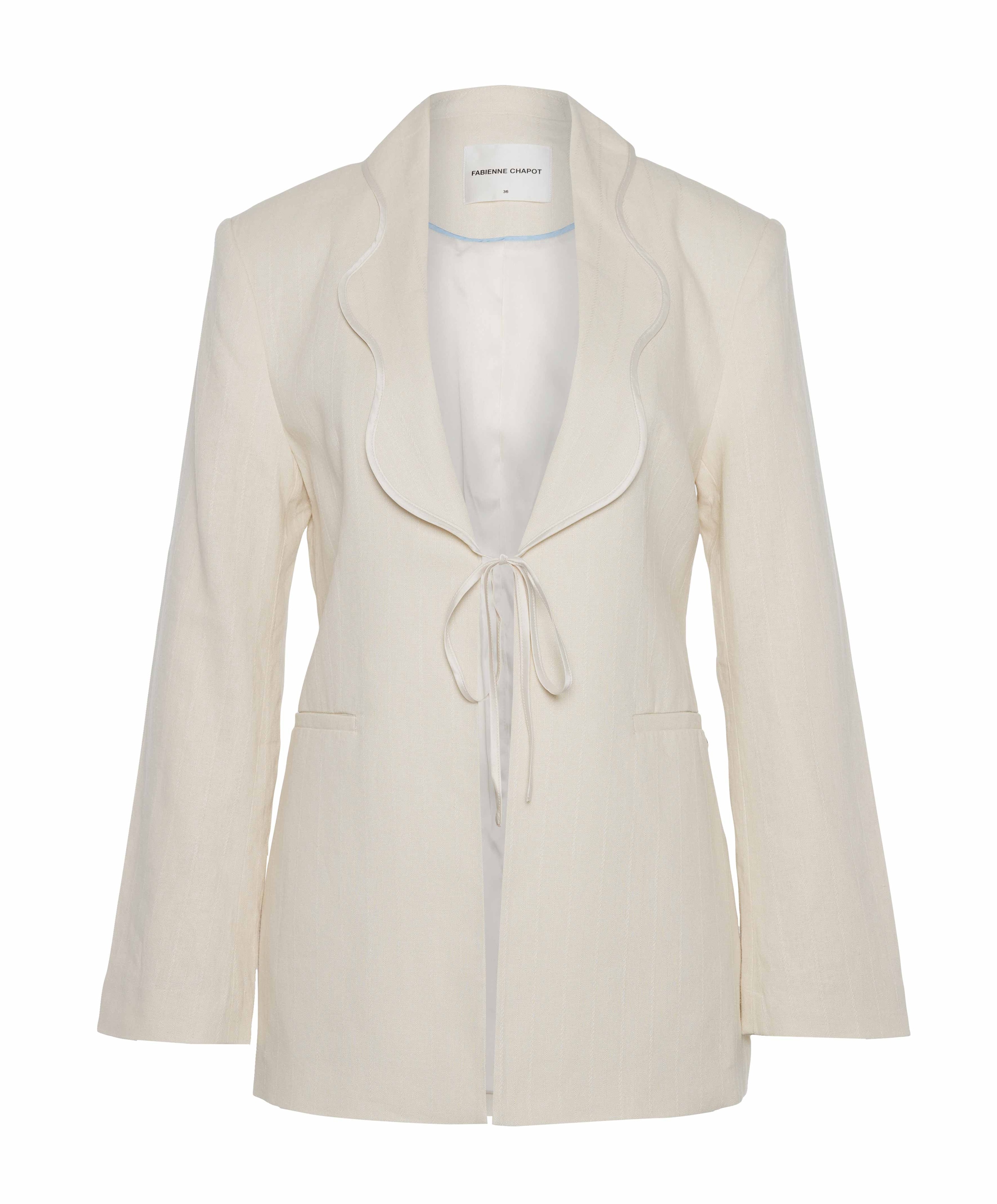 Dames blazer ecru