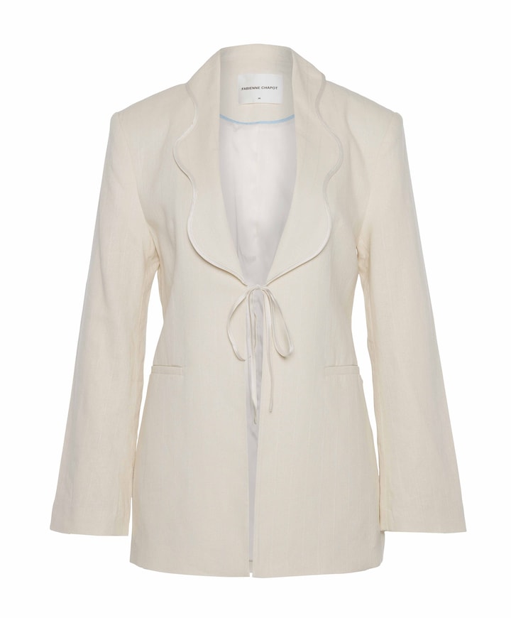 Dames blazer ecru