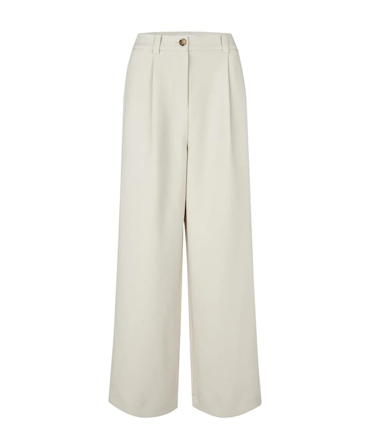 Galemd wide dames broek ecru