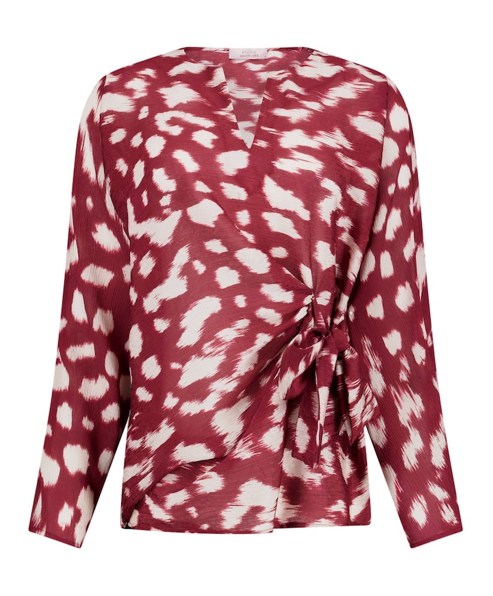 Dames blouse bordeaux