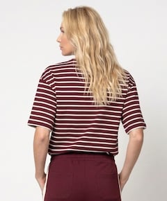 Dames T-shirt bordeaux
