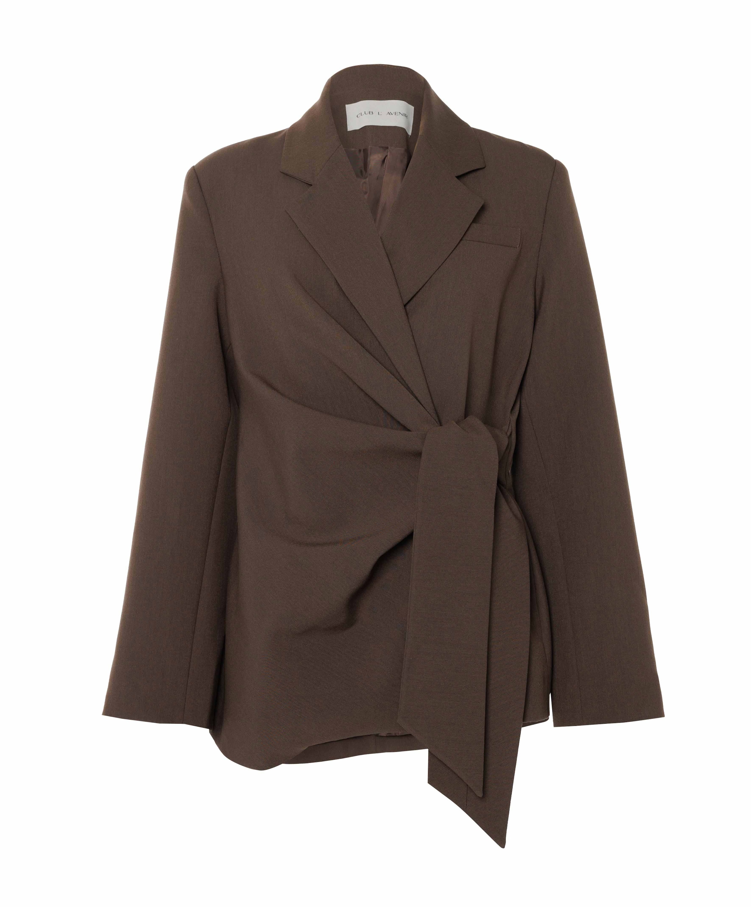 Dames blazer bruin