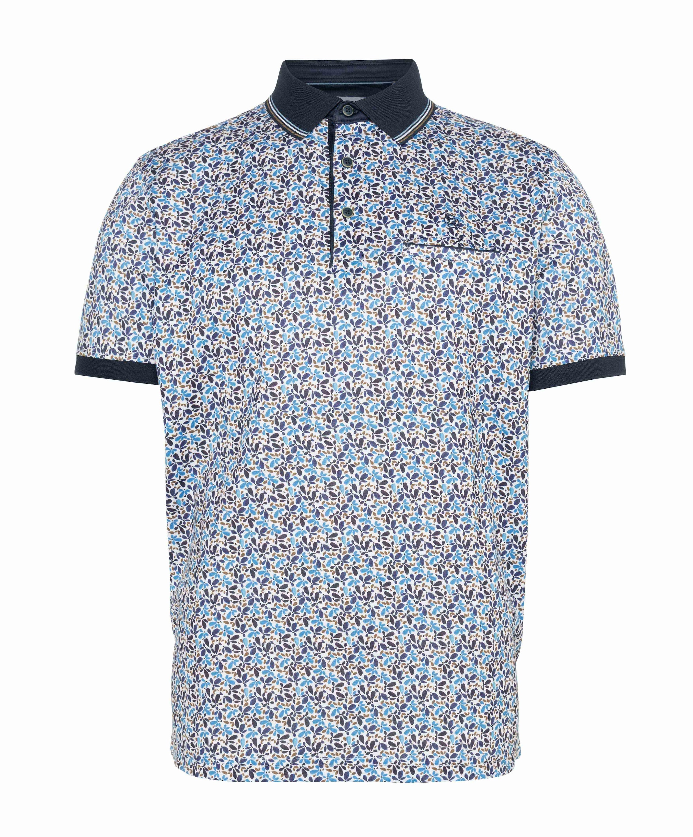 Heren polo blauw