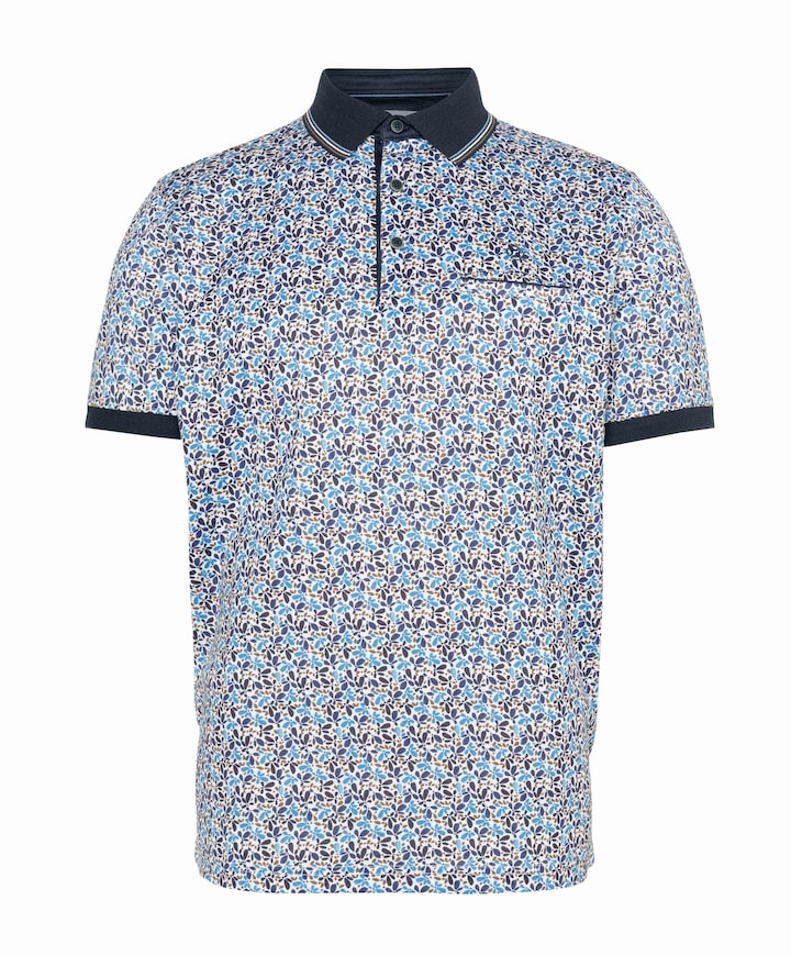 Heren polo blauw