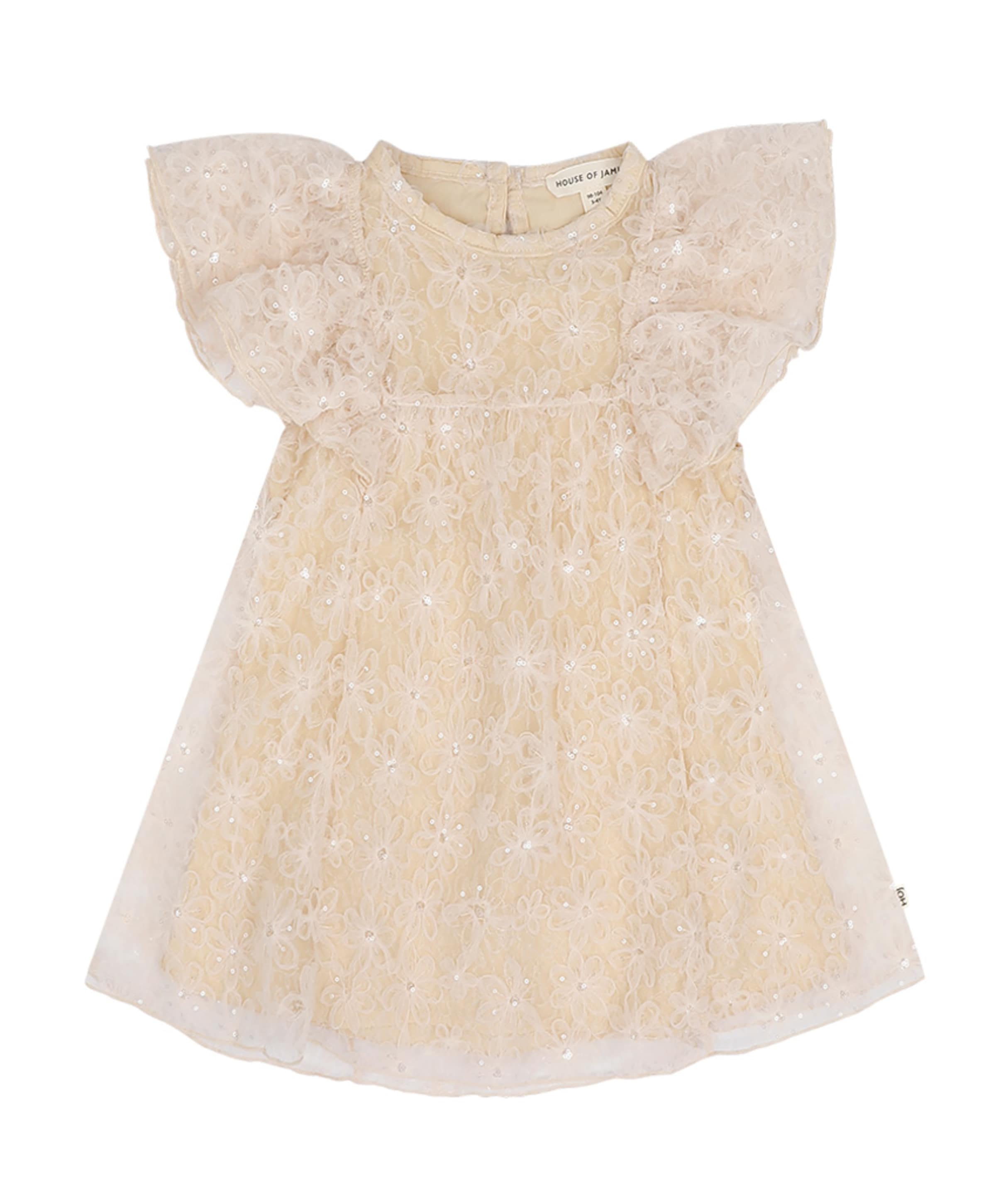 Meisjes jurk ecru