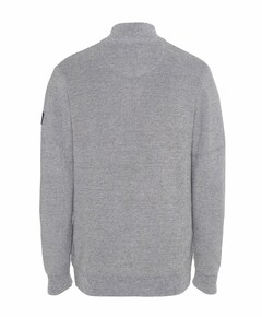 Heren trui met rits beige