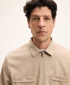 Heren overshirt beige