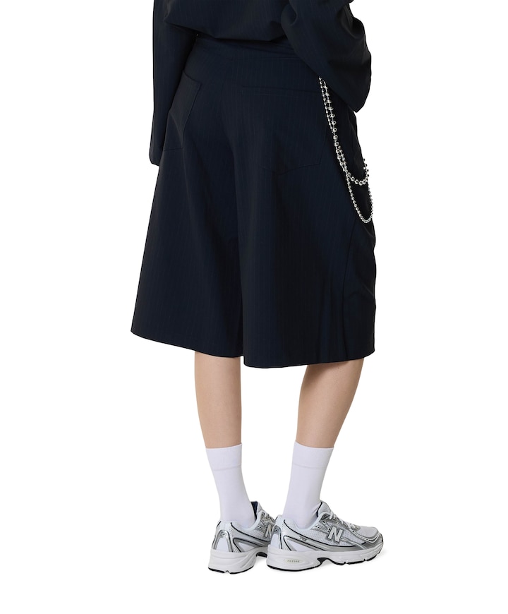 dames bermuda blauw