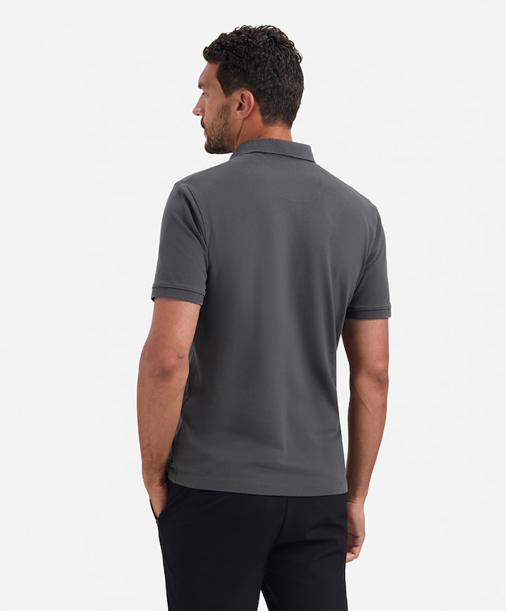 Heren polo grijs