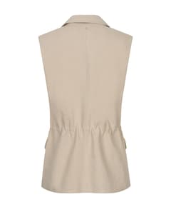 Dames gilet beige
