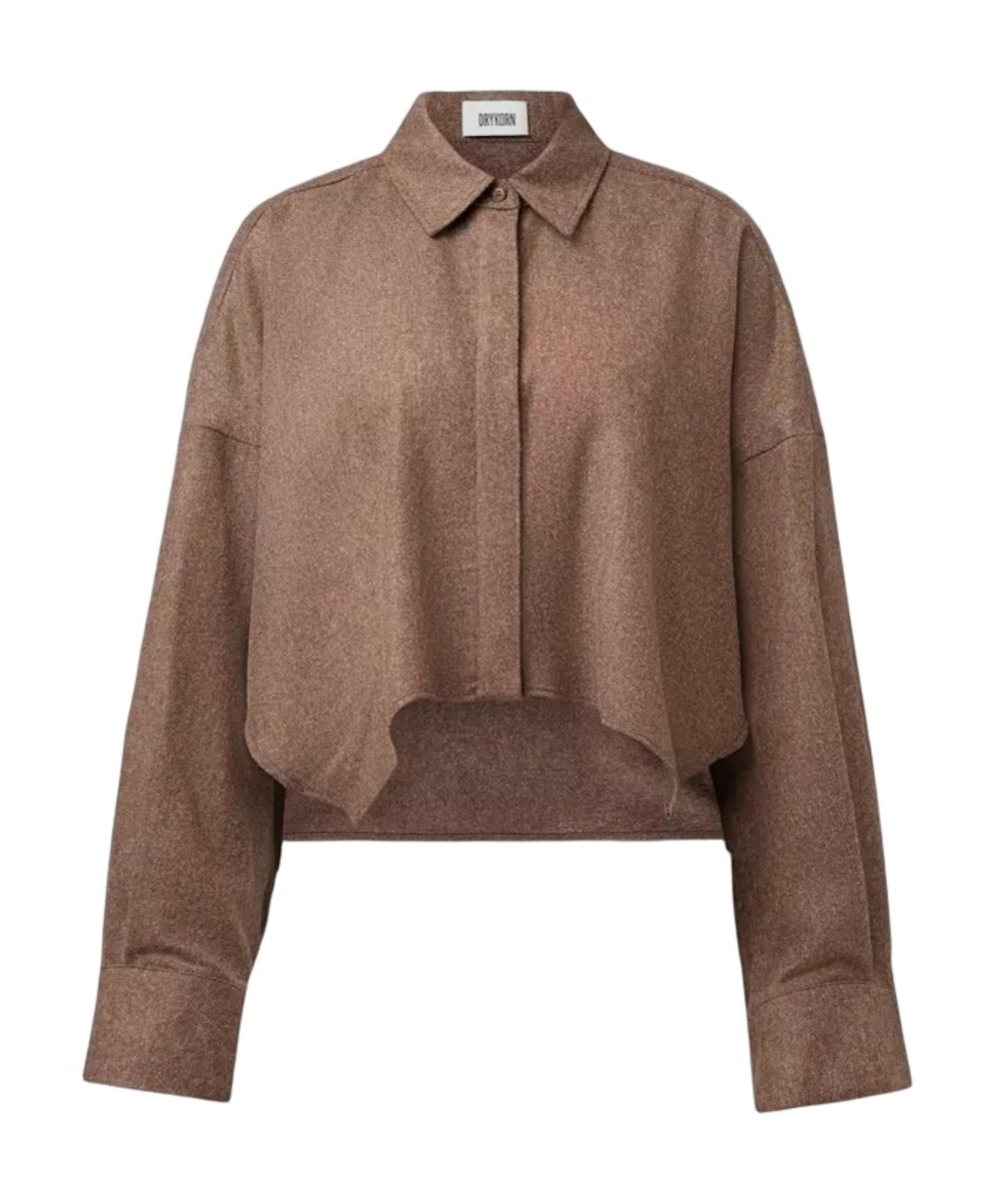 Dames blouse bruin
