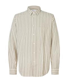 Heren overhemd lange mouw wit