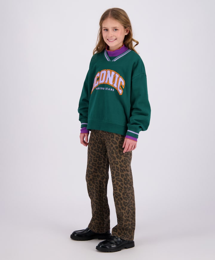 Meisjes sweater groen