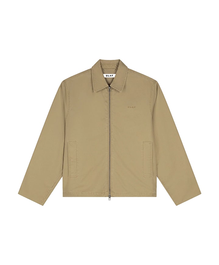 Heren jas beige