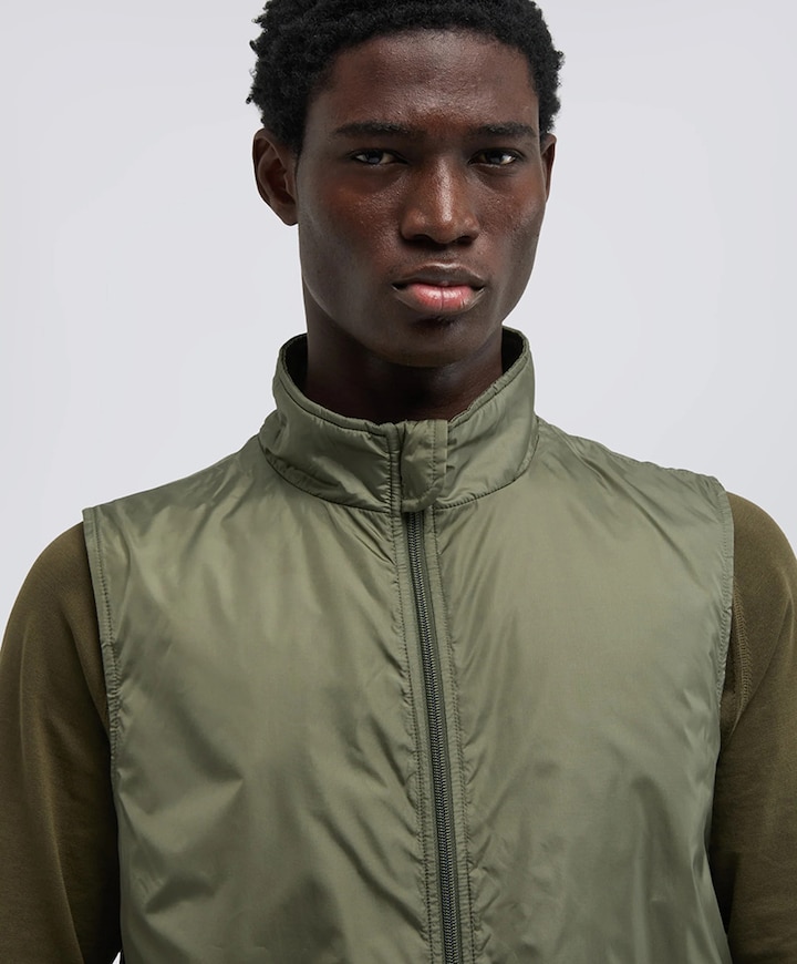 Heren bodywarmer groen