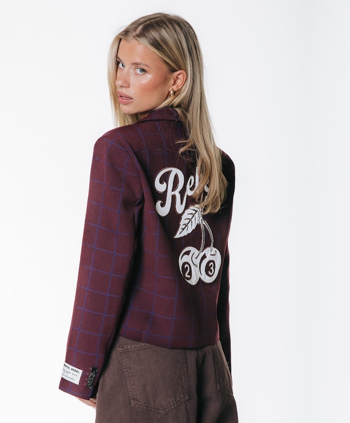 Dames blazer rood