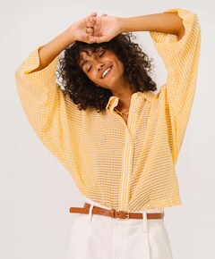 Dames blouse geel