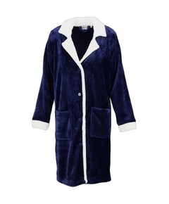Dames ochtendjas blauw