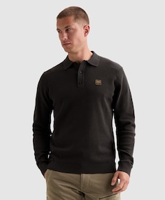 Heren polo blauw