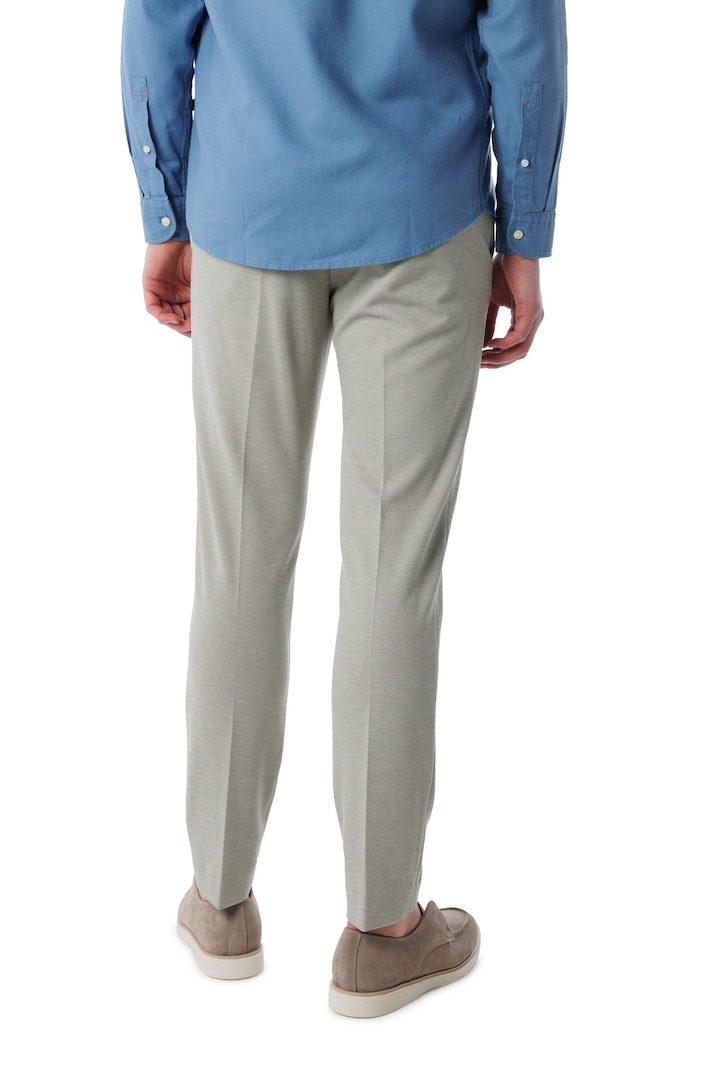 SLHSLIMAITOR JERSEY STRUC TRS FLEX heren broek groen