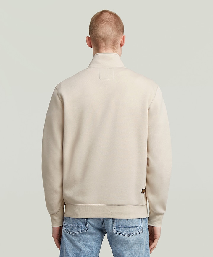 Sweater met rits ecru