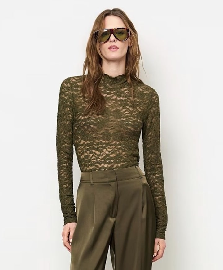 Dames top groen