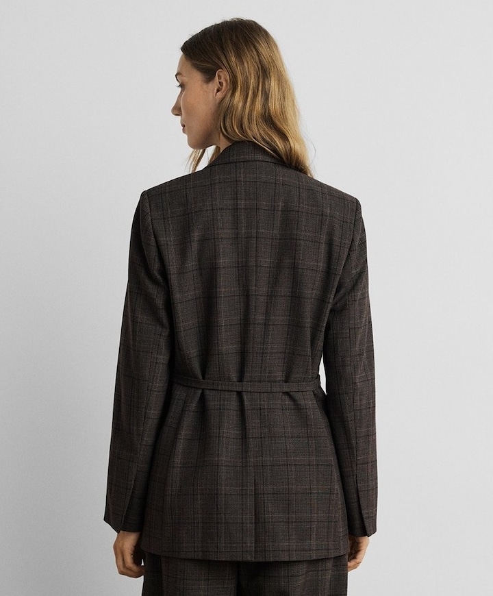 Dames blazer bruin