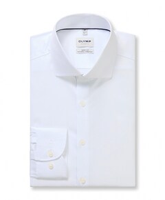 Heren overhemd lange mouw wit