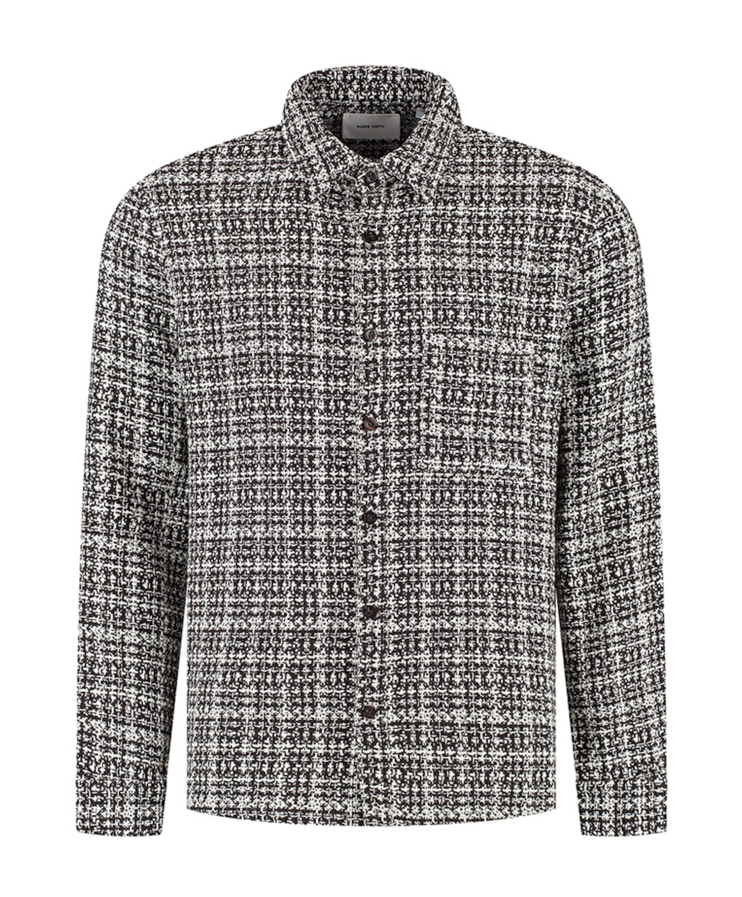 Heren overshirt bruin