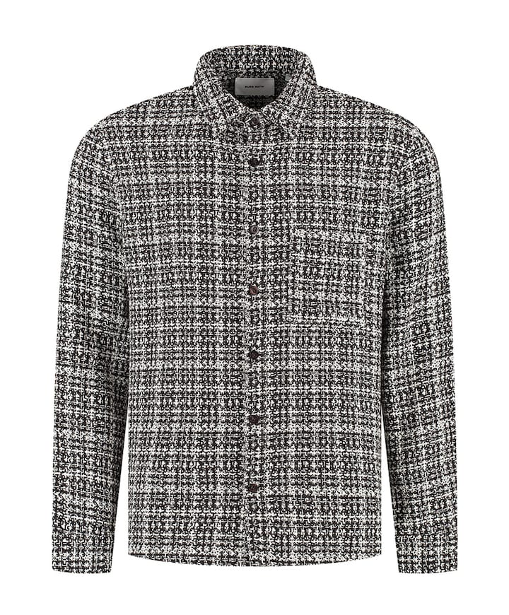 Heren overshirt bruin