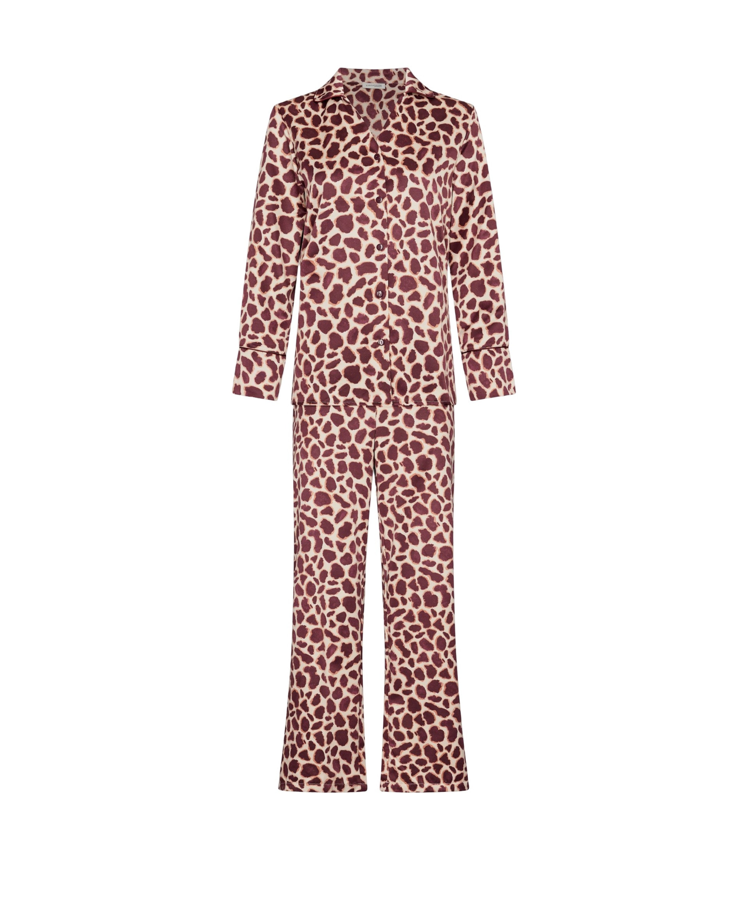 Dames pyjamaset bordeaux