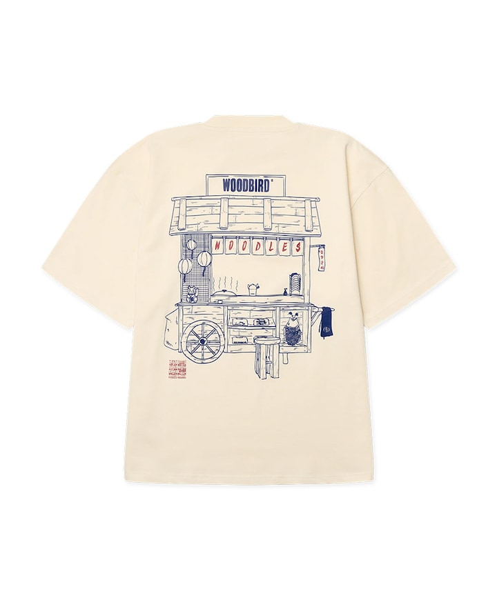Heren T-shirt ecru